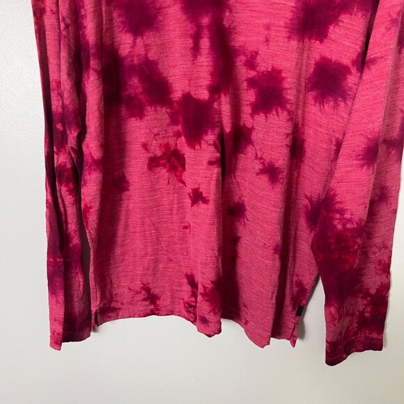 Lululemon Athletic Lab Wool Blend Long Sleeve Shirt Tie Dye Pink Men’s Size M - Picture 4 of 8